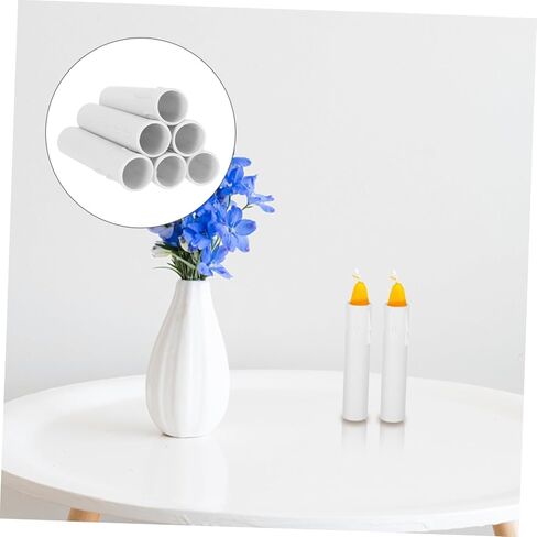 Unomor 20Pcs Teardrop Design Candle Tubes Sleeves Φxmm for Chandeliers Lanterns Candelabras Candle Light Supplies for Creative Decor in Saudi Arabia