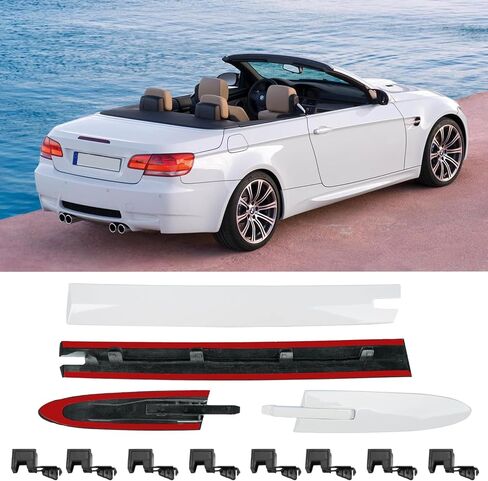 Jaronx Compatible with BMW Convertible Roof Hinge Cover 3' E93 2006-2011,4' F33/M4 F83 2014-2019,4PCS Left and Right Top Roof Molding Trim Cover for BMW 54377184037 54377184038 54377184047 54377184048 in Saudi Arabia