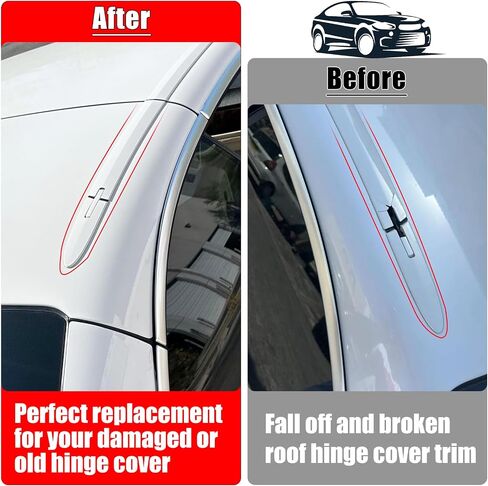 Jaronx Compatible with BMW Convertible Roof Hinge Cover 3' E93 2006-2011,4' F33/M4 F83 2014-2019,4PCS Left and Right Top Roof Molding Trim Cover for BMW 54377184037 54377184038 54377184047 54377184048 in Saudi Arabia