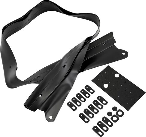 HECASA Rain Rail Replacement Compatible with 1990-2005 Mazda MX5 Miata Convertible Top Plastic Black in Saudi Arabia