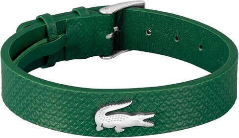Lacoste.12.12 Leather Bracelet for Men - Easily Adjustable - Modern Design, Iconic Collection - Fashion Accessory - Gift for Him in Saudi Arabia
