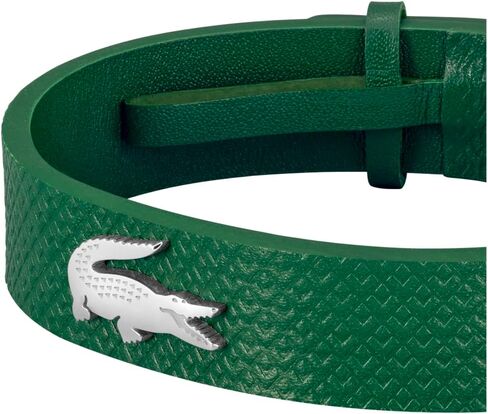 Lacoste.12.12 Leather Bracelet for Men - Easily Adjustable - Modern Design, Iconic Collection - Fashion Accessory - Gift for Him in Saudi Arabia