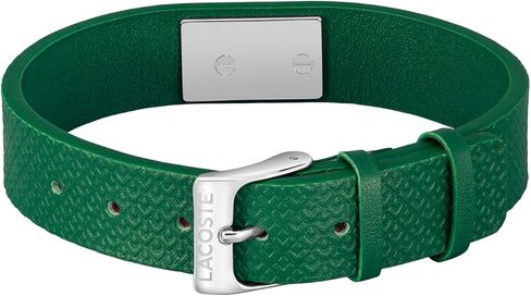 Lacoste.12.12 Leather Bracelet for Men - Easily Adjustable - Modern Design, Iconic Collection - Fashion Accessory - Gift for Him in Saudi Arabia