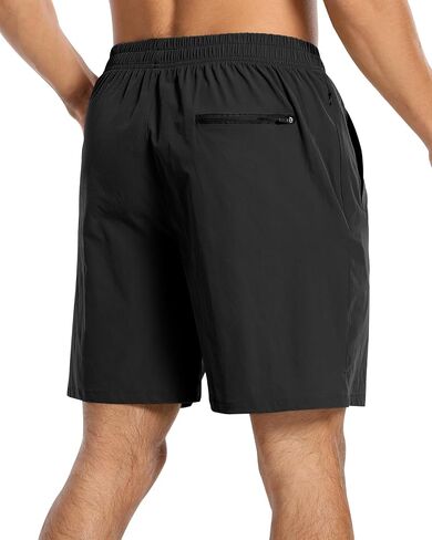 2 Pack Mens Athletic Workout Shorts 7 Inch Quick Dry Gym Shorts with Pockets, Sports Tennis Running Shorts for Men in Kuwait