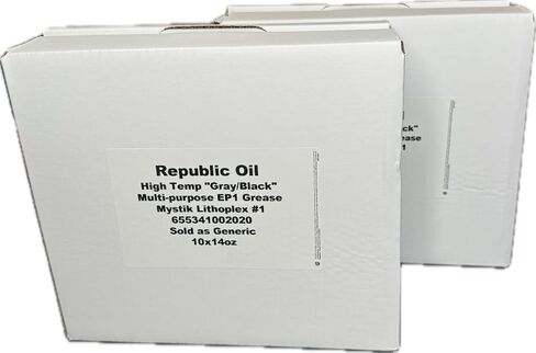 2 صناديق/20 أنابيب قسط أعلى درجة حرارة/رمادية #1 ليثيوم مجمع الشحوم 10x14oz | متعدد الأغراض || مجمع الليثيوم | #1 | الضغط الشديد | EP1 | يجتمع GC-LB in Kuwait