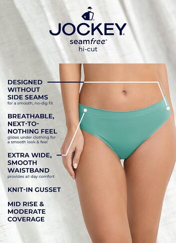 Jockey Women's Underwear Seamfree Hi-Cut in Saudi Arabia