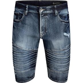 شورت Southpole Mens Jean - تمتد غير رسمية مع ملاءمة منتظمة ، شورت الدنيم الممزق للرجال (الأحجام: 29-38) in Kuwait