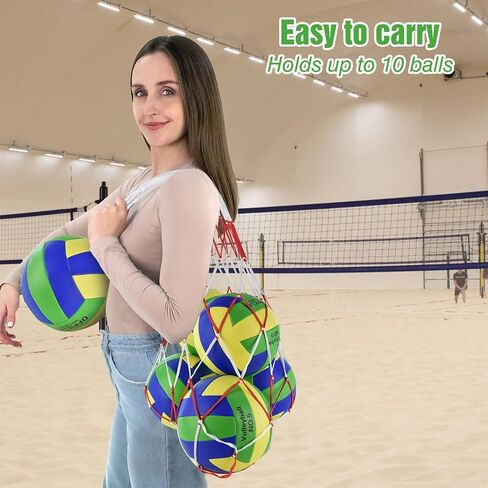 6 Pack Volleyballs Official Size 5, Soft Bulk Recreational Volley Balls with Pump and Net Bag for Indoor Outdoor Beach Pool Water Sand Game Training Match Gift for Beginner Women, Black in Saudi Arabia