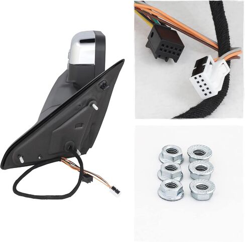 AKKON - Fits 2009-2018 Dodge Ram 1500 2500 3500 Power Heated Manual Folding Extendable Chrome Mirrors w/LED Turn Signal in Saudi Arabia