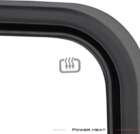 AKKON - Fits 2009-2018 Dodge Ram 1500 2500 3500 Power Heated Manual Folding Extendable Chrome Mirrors w/LED Turn Signal in Saudi Arabia