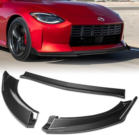 3pcs Front Bumper Lip Spoiler Body Kit Compatible with 2023-2025 Nissan Z 400Z 2024 (Painted Black) in Saudi Arabia