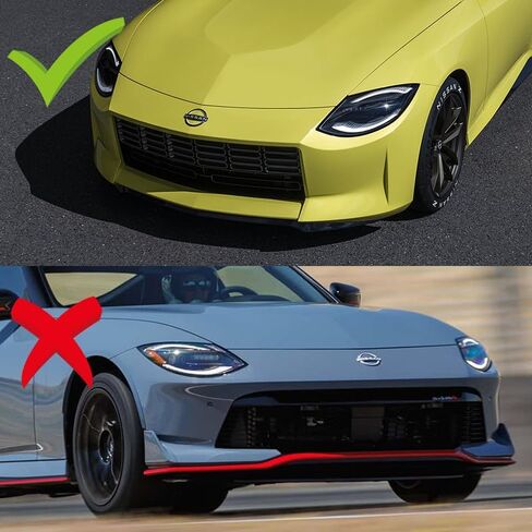 3pcs Front Bumper Lip Spoiler Body Kit Compatible with 2023-2025 Nissan Z 400Z 2024 (Painted Black) in Saudi Arabia
