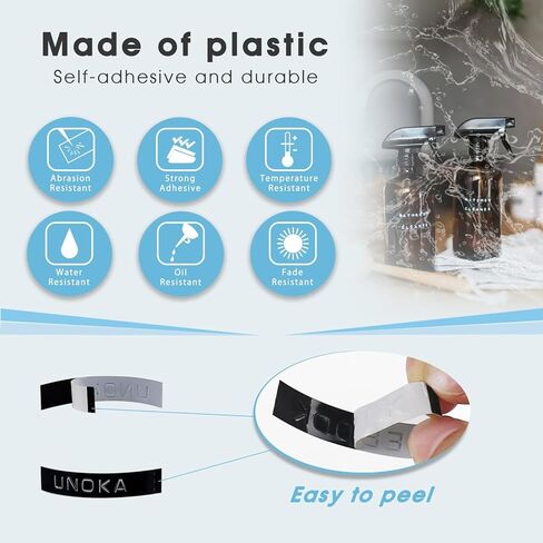 UNOKA Embossing Label Maker Tape Refills Replace for DYMO Organizer Xpress Embossed 1540 1550 1570 12965, Light Pink/Light Purple/Gold/Yellow/Silver/Clear/Black/Blue/Red/Green, 3/8in x 9.8ft, 10PK in Saudi Arabia