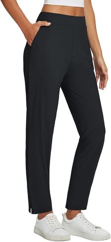baleaf Womens Business Casual Pants Stretch Travel Pants On Airplane with Zipper Pockets Dressy Slacks Golf Work Pull on in Saudi Arabia