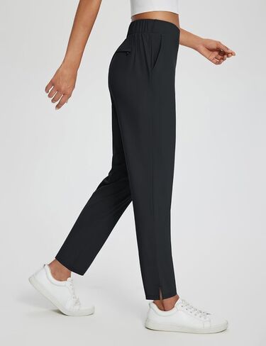 baleaf Womens Business Casual Pants Stretch Travel Pants On Airplane with Zipper Pockets Dressy Slacks Golf Work Pull on in Saudi Arabia