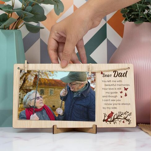 CONTRAXT Pet Memorial Picture Frame, Sympathy Gifts for Loss of Dog or Cat, Bereavement Gift, 4x6 Sentimental Photo Frame, Forever in Our Hearts Memorial Gift for Pets in Saudi Arabia