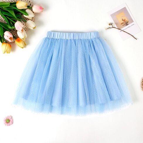 Magic Park 1-11Y Toddler Tutu Skirt Kid Tulle Skirts Little Girl Solid Color Short Skirt Girls Holiday Birthday Clohtes in Saudi Arabia