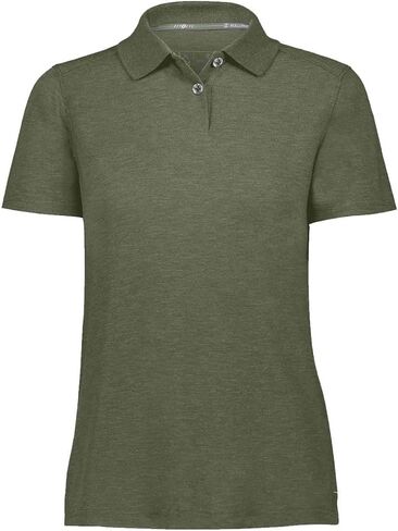 Holloway Sportswear Womens Repreve® Eco Polo L Olive Heather in Saudi Arabia