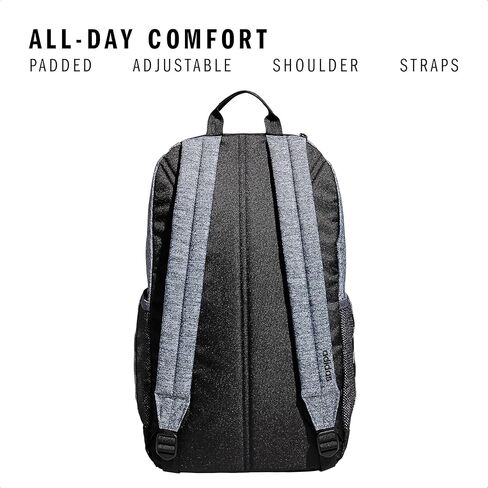 adidas 3-Stripe Classic Backpack for Men and Women, Bag with Laptop Sleeve, Meadow Floral Wonder White/Wonder White/5.0, One Size in Saudi Arabia