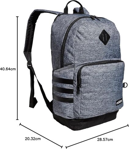 adidas 3-Stripe Classic Backpack for Men and Women, Bag with Laptop Sleeve, Meadow Floral Wonder White/Wonder White/5.0, One Size in Saudi Arabia