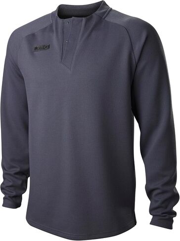 Evoshield Men's 6-4-3 Henley Baseball Long Sleeve Shirt in Saudi Arabia