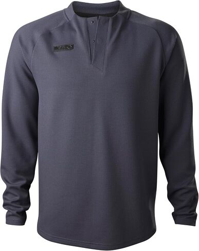 Evoshield Men's 6-4-3 Henley Baseball Long Sleeve Shirt in Saudi Arabia