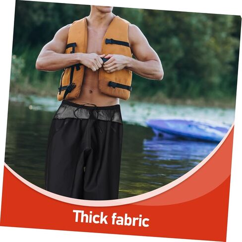 Totority 1set Waders for Men Non- Lightweight Fishing Pants Skid Rain Trousers Versatile Waist Waders for Outdoor Activities Black in Saudi Arabia