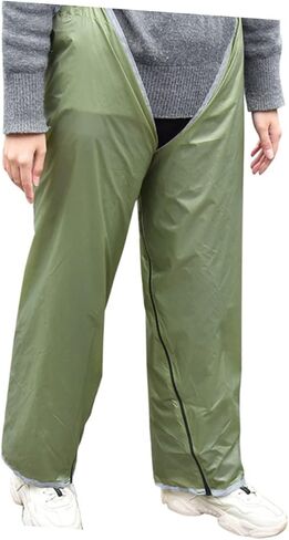 Popetpop الكبار المشي لمسافات طويلة السراويل المطر السراويل في الهواء الطلق السراويل في الهواء الطلق للسفر والتخييم تشينغ لون الزيتون الأخضر in Kuwait
