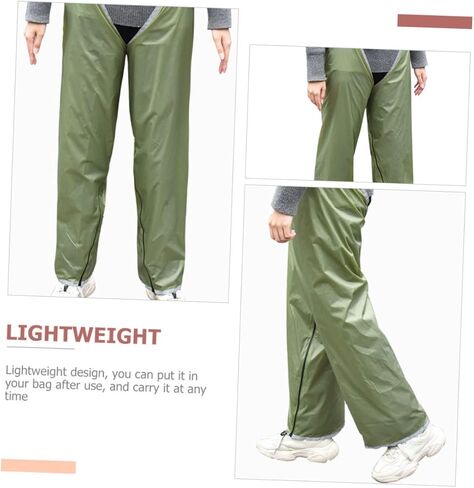 Popetpop الكبار المشي لمسافات طويلة السراويل المطر السراويل في الهواء الطلق السراويل في الهواء الطلق للسفر والتخييم تشينغ لون الزيتون الأخضر in Kuwait