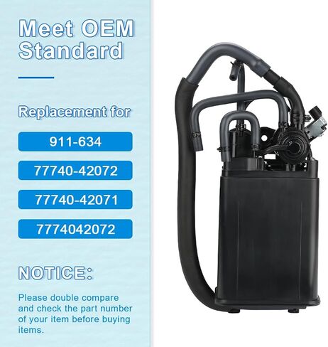 JDMON VAPOR CANISTER CANISTER محل 911-634 77740-42072 77740-42071 7774042072 استبدال تويوتا RAV4 2003-2005 EVAP CLANISTER in Saudi Arabia