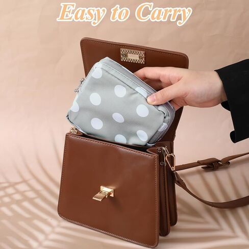 2 Pack Period Bag for Teen Girls, Period Pouch Women Sanitary Napkin Storage Bag, Pad Bag for Period, Portable Pad Pouch Sanitary Pads Organizer for Panty Liners, Tampons in Saudi Arabia