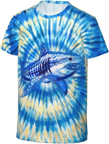 Tie Dye T-Shirts for Kids - Soft Breathable Short Sleeve Tee for Boys & Girls, Hippie Style Summer Top Casual Youth Tops in Saudi Arabia
