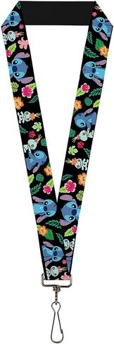 Buckle Down Lanyard-1.0-Stitch & Scrump Poses/Tropical Flora in Saudi Arabia