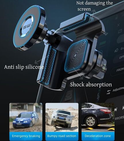 Phone Mount for Tesla Model 3 Accessories, 2024 Strongest Magnet Power Magnetic Car Phone Holder Mount for Tesla Model Y Accessories,Fits Mount for All iPhone & Android Phones with Magnetic Ring in Saudi Arabia