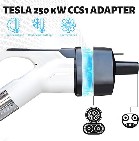محول Tesla CCS ، محول شحن سريع وفعال لـ Tesla Model 3 Y S X ، محول CCS المحمول لـ Tesla in Saudi Arabia