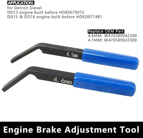 مجموعة أدوات توقيت عمود الحدبات DPTOOL متوافقة مع ديترويت ديزل DD13 DD15 DD16 محرك TDC تحديد موقع أداة ضبط الفرامل دبوس الأداة خط الوقود استبدال W47058090900 W470589104000 in Kuwait