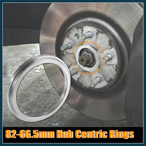 4pcs OD 82mm إلى ID 66.5mm ألومنيوم سبيكة محور Centric Rings Center in Saudi Arabia