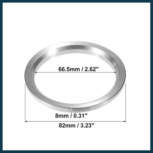 4pcs OD 82mm إلى ID 66.5mm ألومنيوم سبيكة محور Centric Rings Center in Saudi Arabia