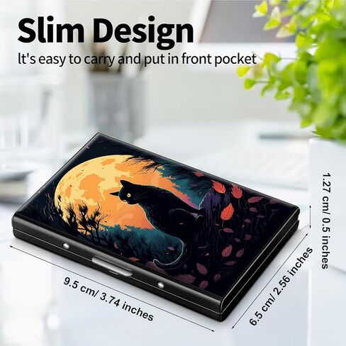 Metal Wallet for Women Men Girls, RFID Blocking Slim Aluminum Credit Card Holder, Mini Travel Wallet with Hard Shell, Lightweight ID & Business Card Case,Audio Cassette Tape in Saudi Arabia