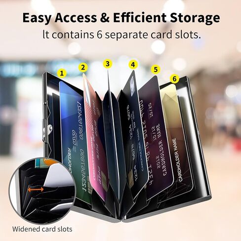 Metal Wallet for Women Men Girls, RFID Blocking Slim Aluminum Credit Card Holder, Mini Travel Wallet with Hard Shell, Lightweight ID & Business Card Case,Audio Cassette Tape in Saudi Arabia