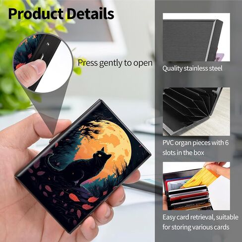 Metal Wallet for Women Men Girls, RFID Blocking Slim Aluminum Credit Card Holder, Mini Travel Wallet with Hard Shell, Lightweight ID & Business Card Case,Audio Cassette Tape in Saudi Arabia
