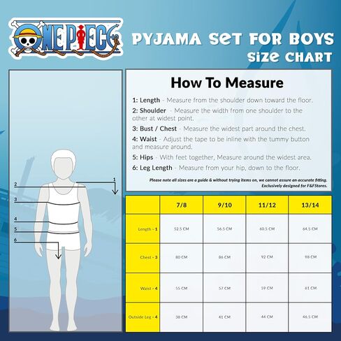 One Piece Pajama Set 2-Piece T shirt and Shorts Set Boys Summer PJ Set Loungewear Kids Clothing Matching Anime Gifts in Saudi Arabia