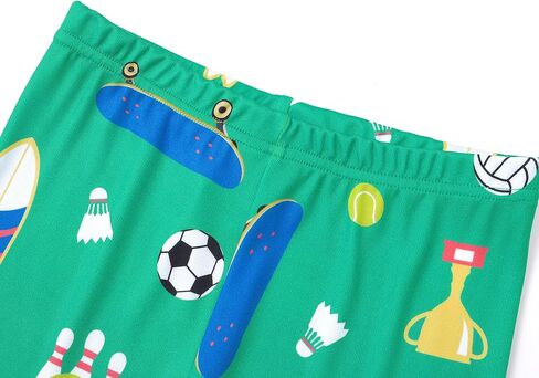 Beezizac Toddler & Little Boys Pajamas Blue Sharks 2 قطعة ناعمة Snug-Fit Shorts القصيرة والسروال PJ مجموعة Kid Size 4T-14 in Kuwait
