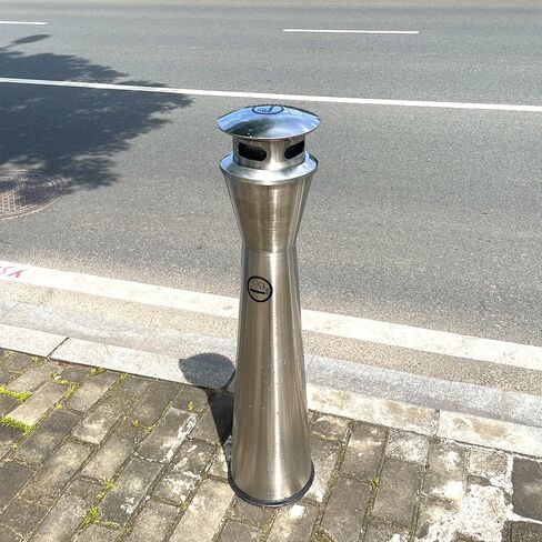 Outdoor Trash Can with Removable Inner Barrel, Stainless Steel Trash Can, Garbage Can for Outside Pool, Backyard, Office, Hotel in Saudi Arabia