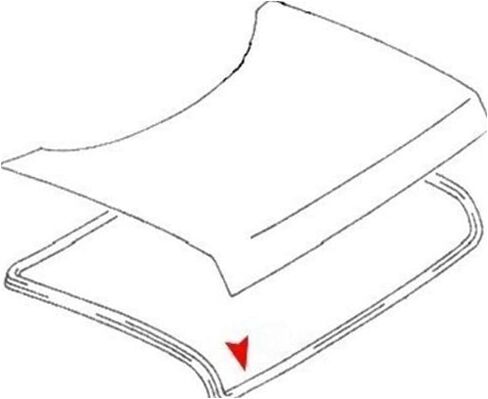 Deck Lid Seal-Trunk Lid Seal 1pc for Benz for 350SL 1972 for 380SL 1981-1985 for 450SL 1973-1980 for 560SL 1986-1989 1077580098 in Saudi Arabia