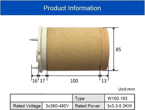 عنصر التدفئة لجهاز لحام الهواء الساخن Typ38b8 100.193 3 * 380-480V 3 * 3.3-5.3kw عنصر تسخين لـ 10000s Hots Air Heater و S3 Hots Air Blower in Saudi Arabia