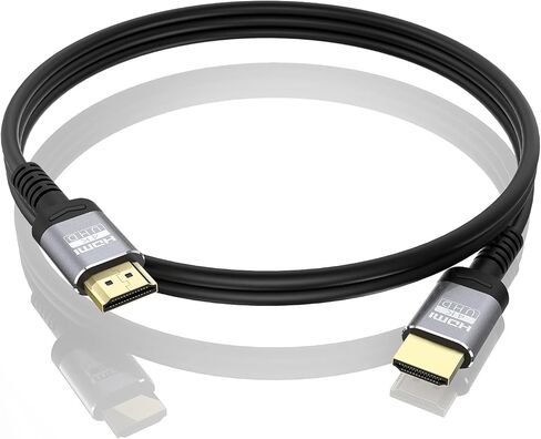 Fiber Optic HDMI Cable 150ft,18Gbps 4K@60Hz(4:4:4) Unidirectional Active 2.0 Cord,Support HDR10 eARC HDCP 2.2 3D CEC Atmos DTS:X, Ultra high Speed Flexible and Slim（45m） in Kuwait