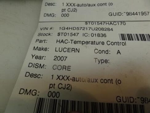 GM 15892086 CONTROL ASM-HTR & A/C (W/ R/WDO DEFGDK ARGT MET in Saudi Arabia