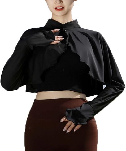 Women's Cooling Shawl Sun Cape Cloak UV Protection Cooler Shrug Neck Sun Protection Arm Sleeves with Finger Hole in Saudi Arabia