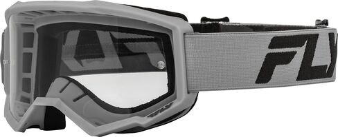 FLY RACING Adult Focus Goggle (Silver/Charcoal with Clear Lens) in Saudi Arabia